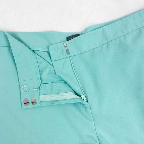 Vince Camuto Flat Front Trousers Straight Leg Pants Seafoam Green 12 - Picture 6 of 10